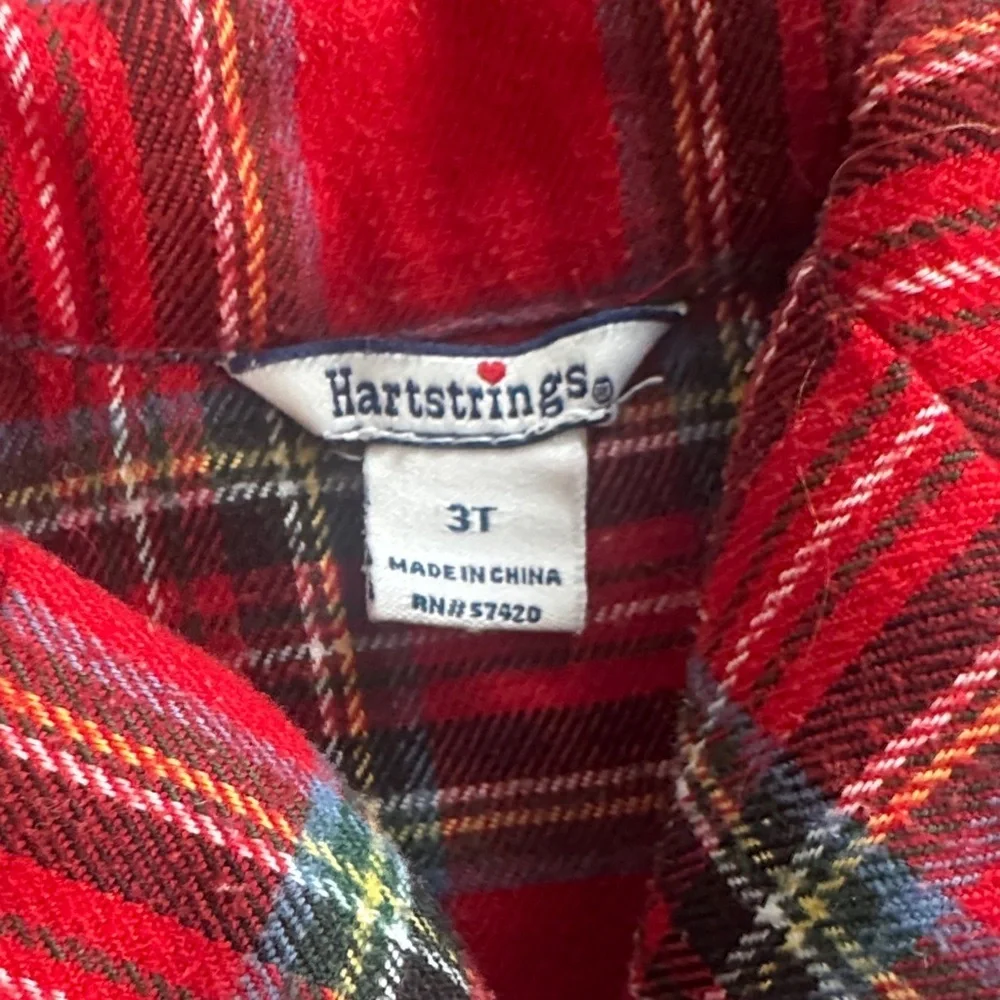 Hartstrings Classic Red Plaid Pajama Set